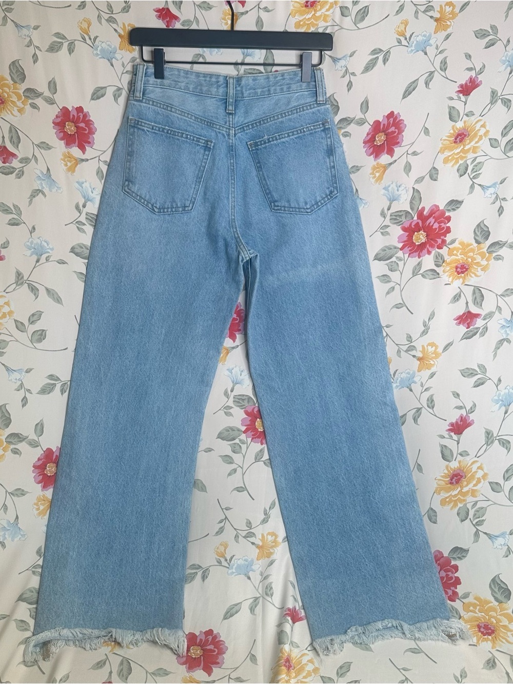 JBD | Just Black Denim | Women's Light Blue Distressed Straight-Leg Jeans | 25 - Picture 4 of 6